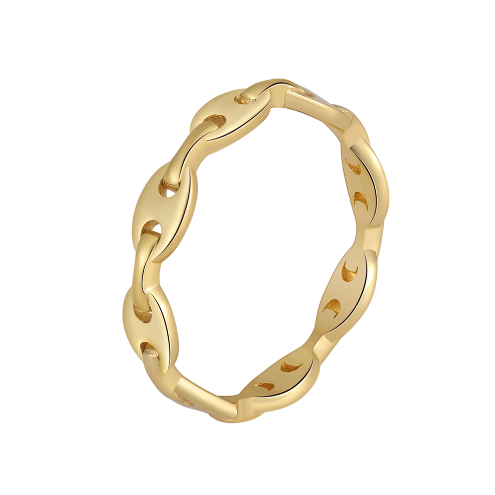 925 Sterling Silver Ring Gold Plated with Moon Phase Cutouts – Mystery Jar Jewels